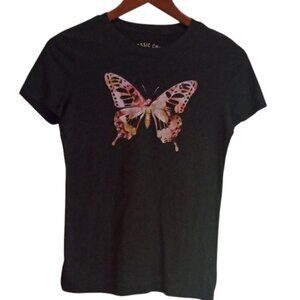 Aeropostale Classic Crewneck Dark Gray T-Shirt Women’s‎ Medium Casual Tee